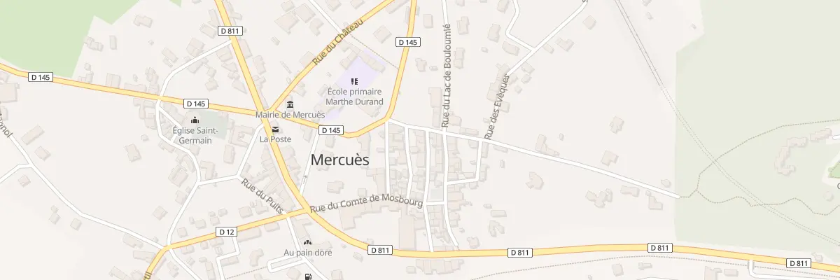 Plan du 5081 Rue du Presbytère à Mercuès