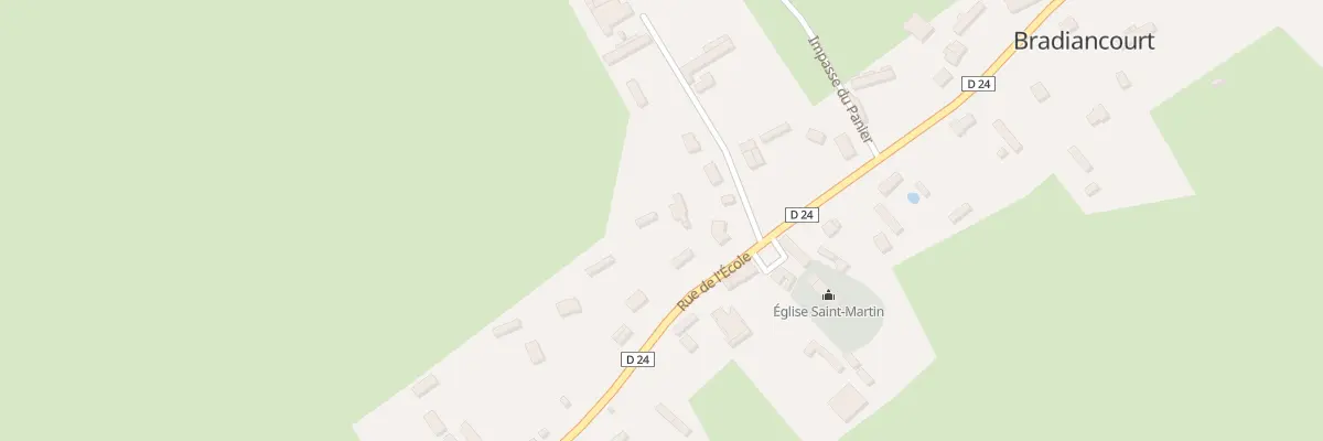 Plan du 5031 Le Bourg à Bradiancourt