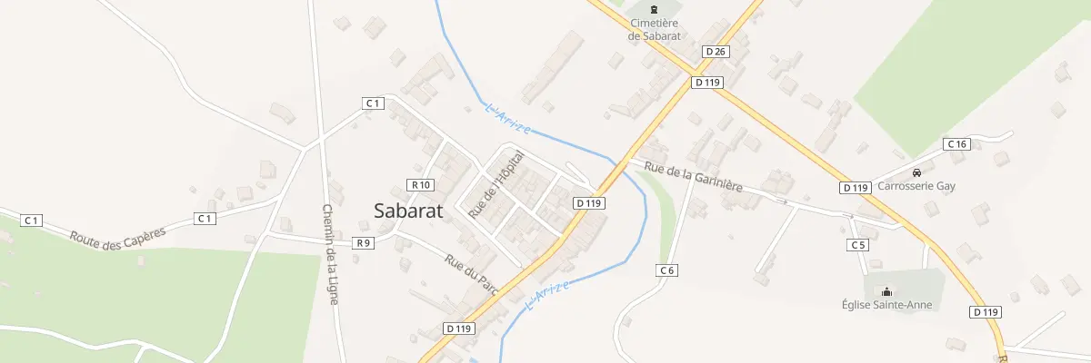 Plan du 5 Quai du Rébarat à Sabarat