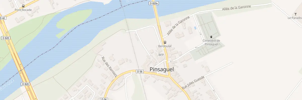 Plan du 6 Pl du Gal Berdoulat à Pinsaguel