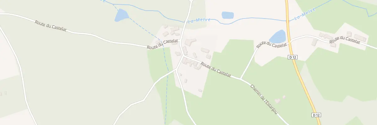 Plan du 1195 Rte du Castelat à Gourdon