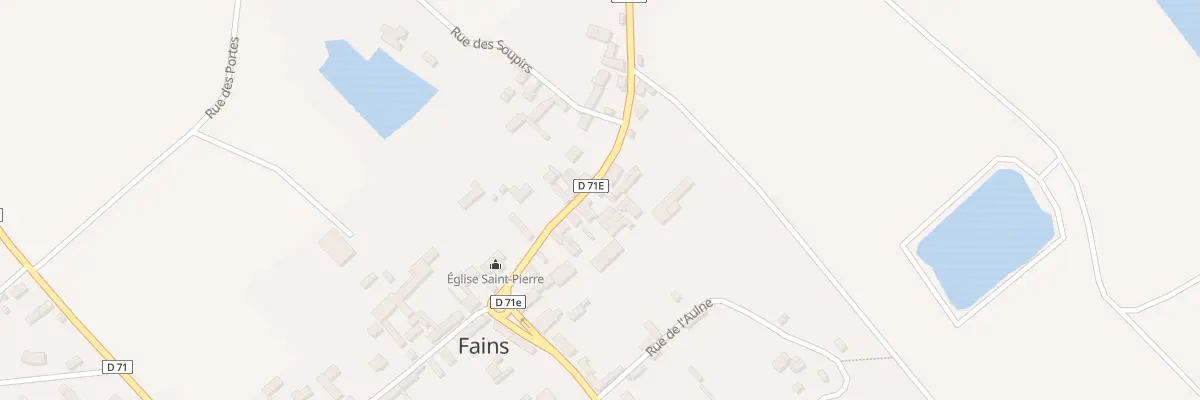 Plan du 10 Rue du Moulin à Fains