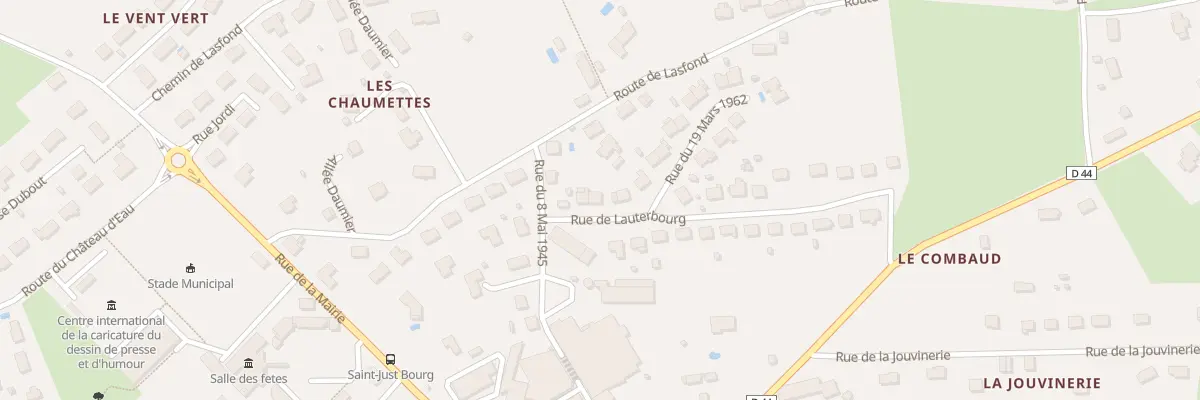 Plan du 3 Rue de Lauterbourg à Saint-Just-le-Martel