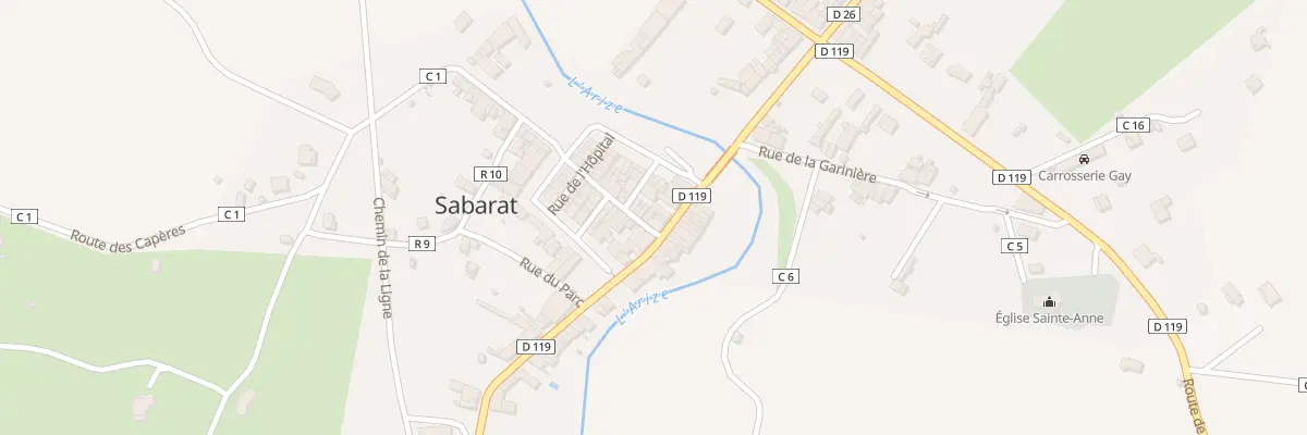 Plan du 2 Rue Miegevielle à Sabarat