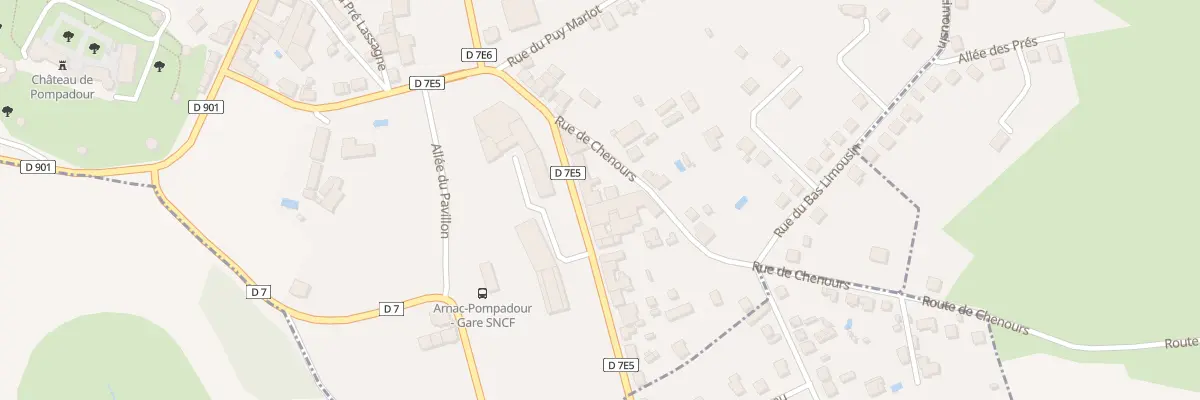 Plan du 13 Av de la Gare à Arnac-Pompadour