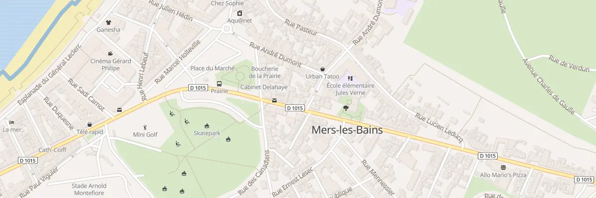 Plan du 15 Av Marie et Pierre Curie à Mers-les-Bains