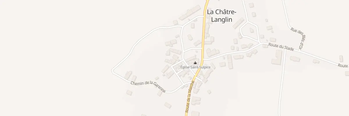 Plan du 14 Rue de l’Église à La Châtre-Langlin