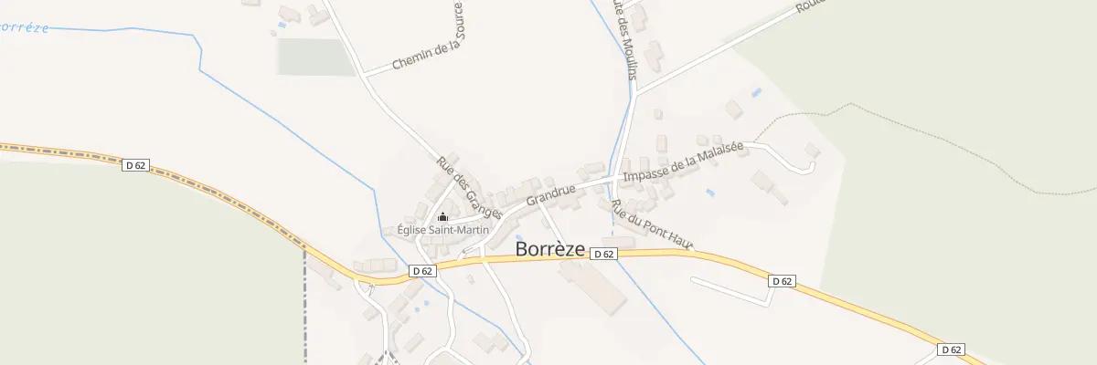 Plan du 46 Le Bourg à Borrèze