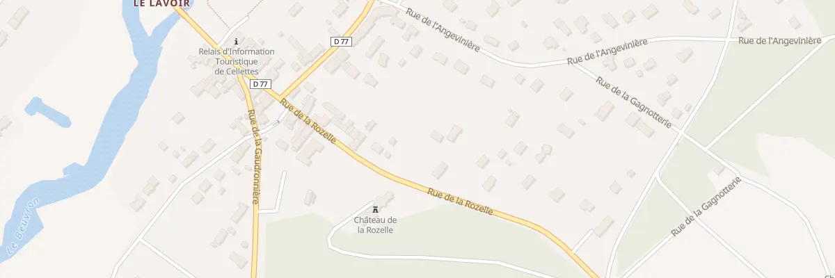 Plan du 28A Rue de la Rozelle à Cellettes