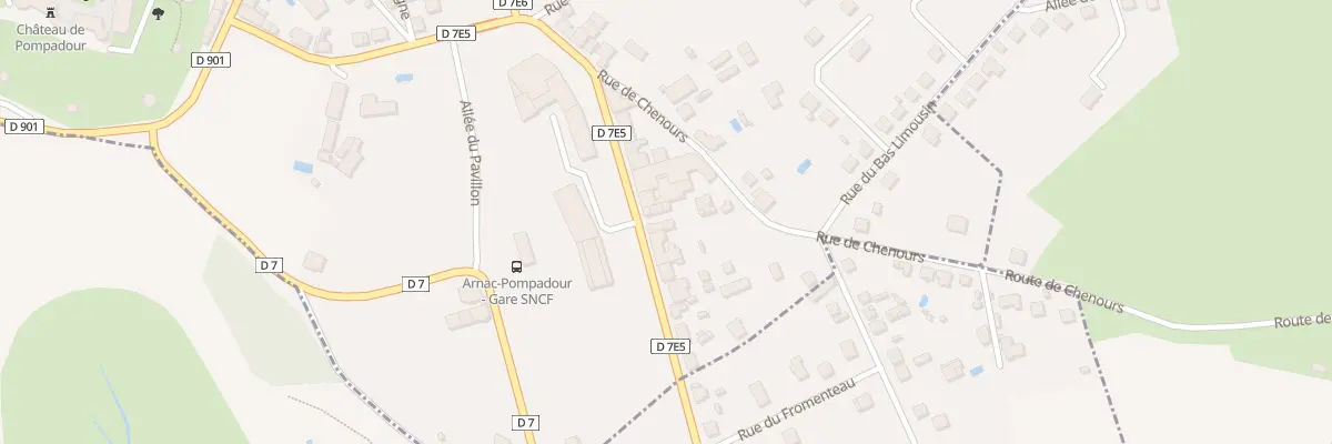 Plan du 17 Av de la Gare à Arnac-Pompadour