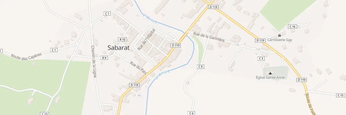 Plan du 11 Gr Grande Rue à Sabarat