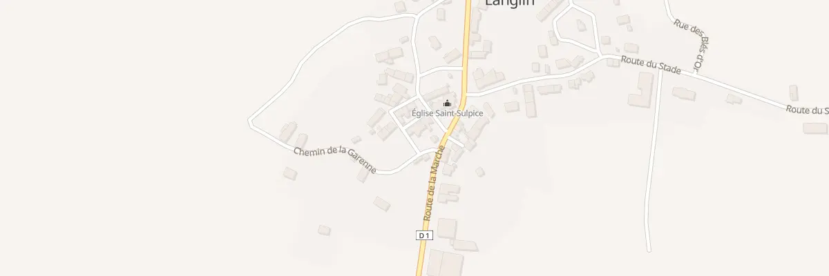 Plan du 22 Rue de l’Église à La Châtre-Langlin