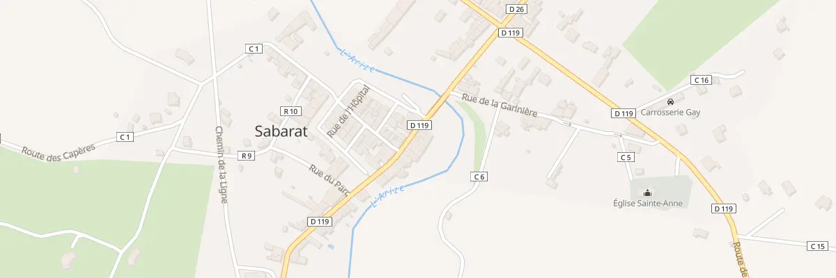 Plan du 5 Gr Grande Rue à Sabarat