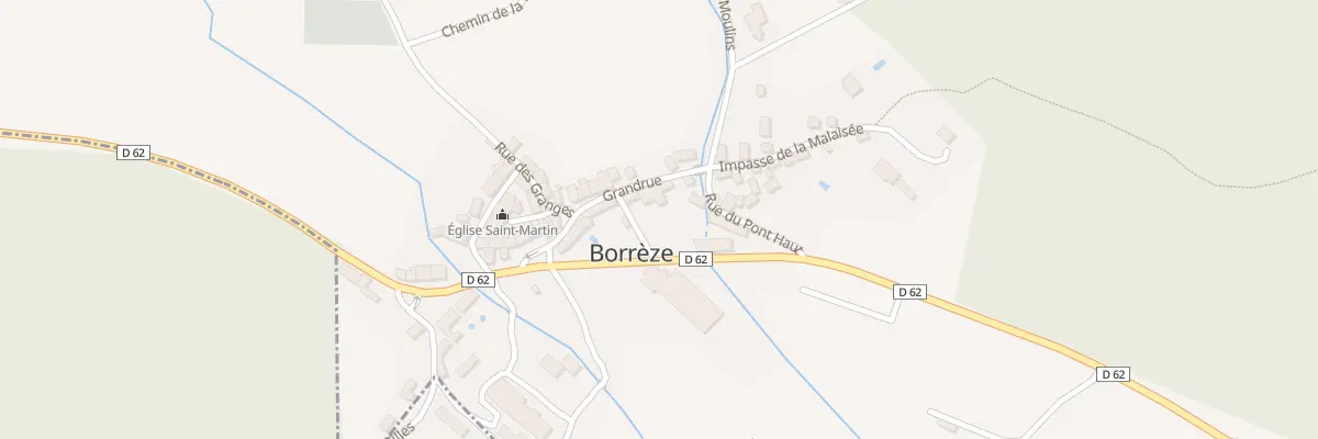 Plan du 110 Le Bourg à Borrèze