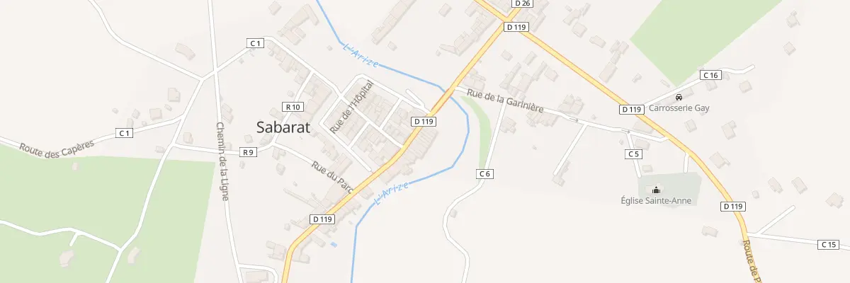 Plan du 140 Sabarat à Sabarat