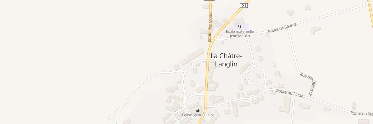 Plan du 6 Rue de l’Église à La Châtre-Langlin