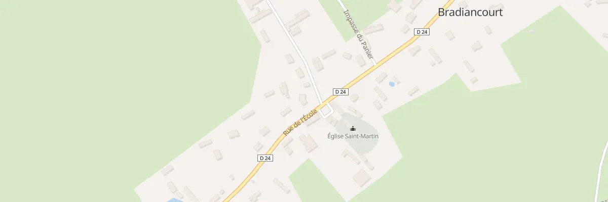 Plan du 8 Rue de l’Ecole à Bradiancourt