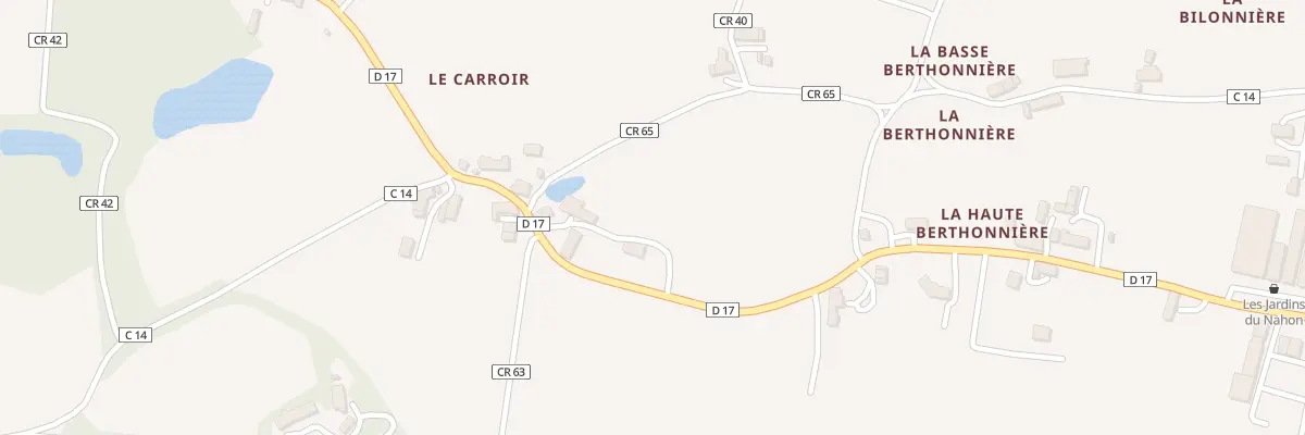 Plan du 5180 Le Carroir à Heugnes