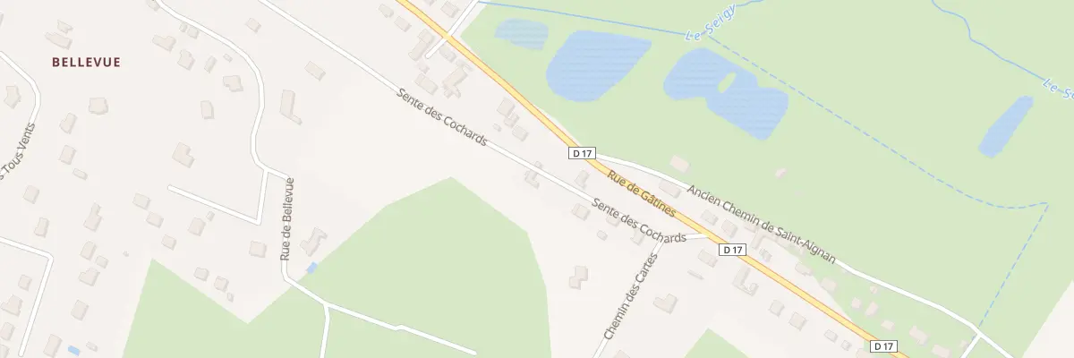 Plan du 40 Sen des Cochards à Seigy
