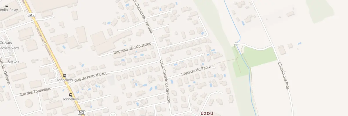 Plan du 106 Vieux Chemin de Grenade à Blagnac