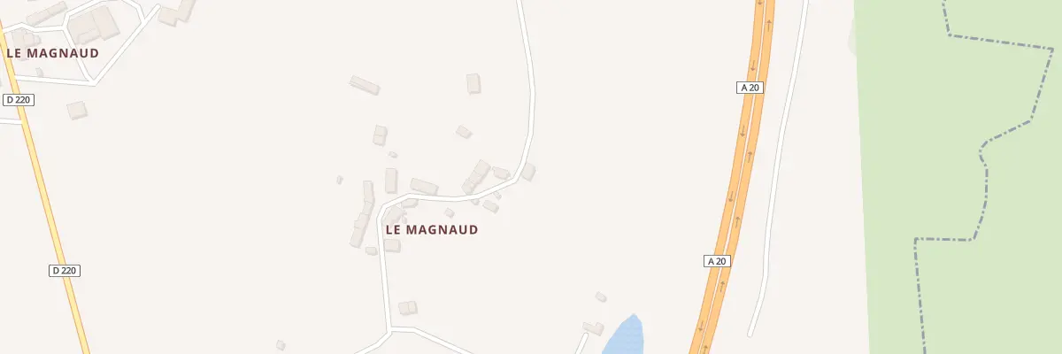 Plan du 3 Le Magnaud à Arnac-la-Poste