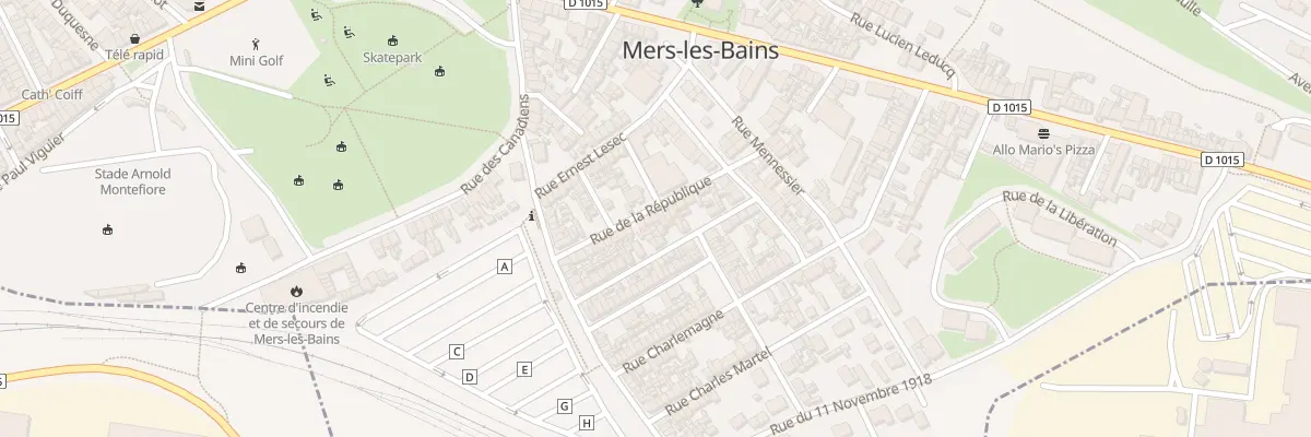 Plan du 15 Rue de la République à Mers-les-Bains