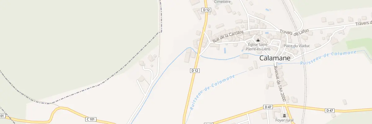 Plan du 5092 Rouby à Calamane