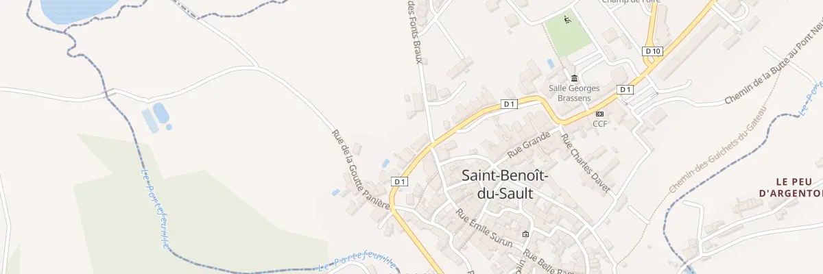 Plan du 5390 Rte de Limoges à Saint-Benoît-du-Sault