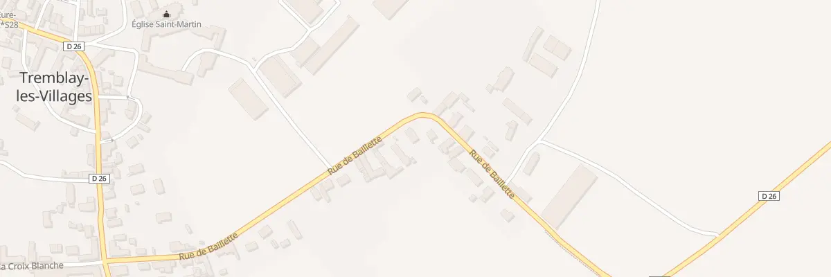 Plan du 28B Rue de Baillette à Tremblay-les-Villages