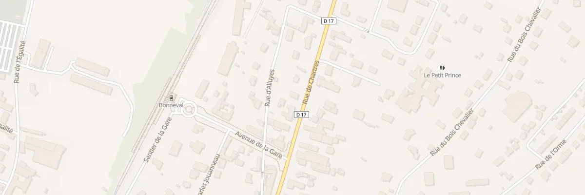 Plan du 85 Rue de Chartres à Bonneval