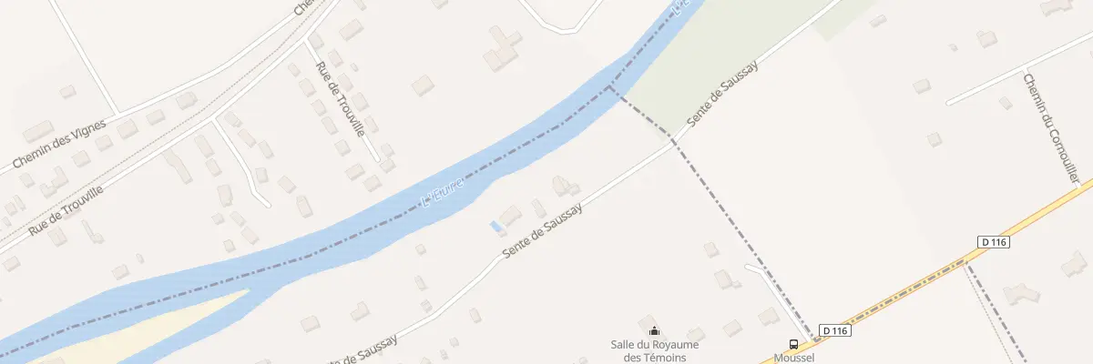 Plan du 21 Sen de Saussay à Sorel-Moussel