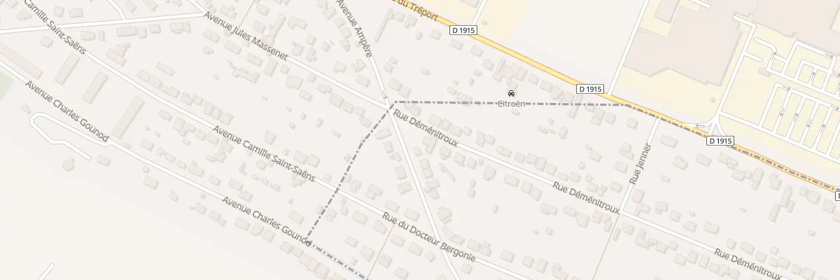 Plan du 111 Rue Déménitroux à Eu