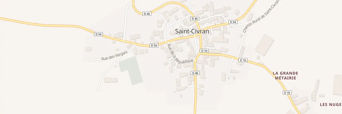 Plan du 2 Imp de la République à Saint-Civran