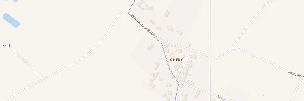 Plan du 21 Rue de Chery à Chitenay
