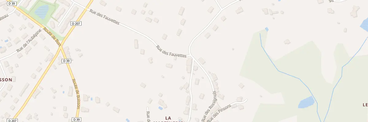 Plan du 1 Rue des Fauvettes à Saint-Priest-Taurion