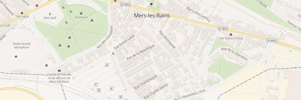 Plan du 7 Rue de la République à Mers-les-Bains