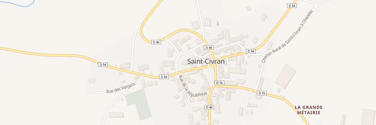 Plan du 5050 Rue de l’Eglise à Saint-Civran