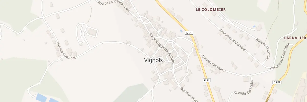 Plan du 7 Rue Du Viaduc à Vignols