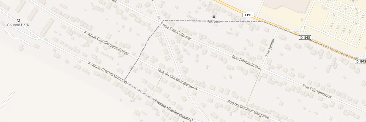 Plan du 14 Rue Ampère à Eu