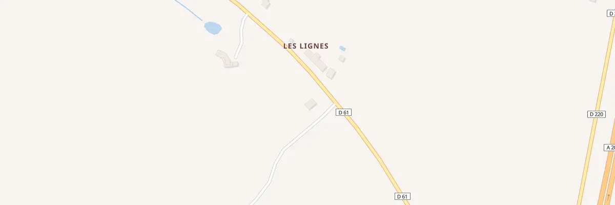 Plan du 6 Les Lignes à Arnac-la-Poste
