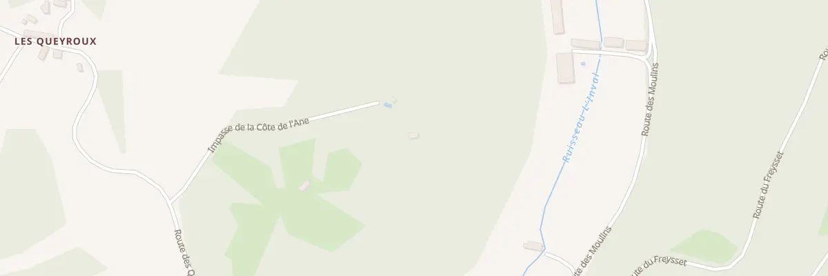 Plan du 135 La Cote de l’Ane à Borrèze