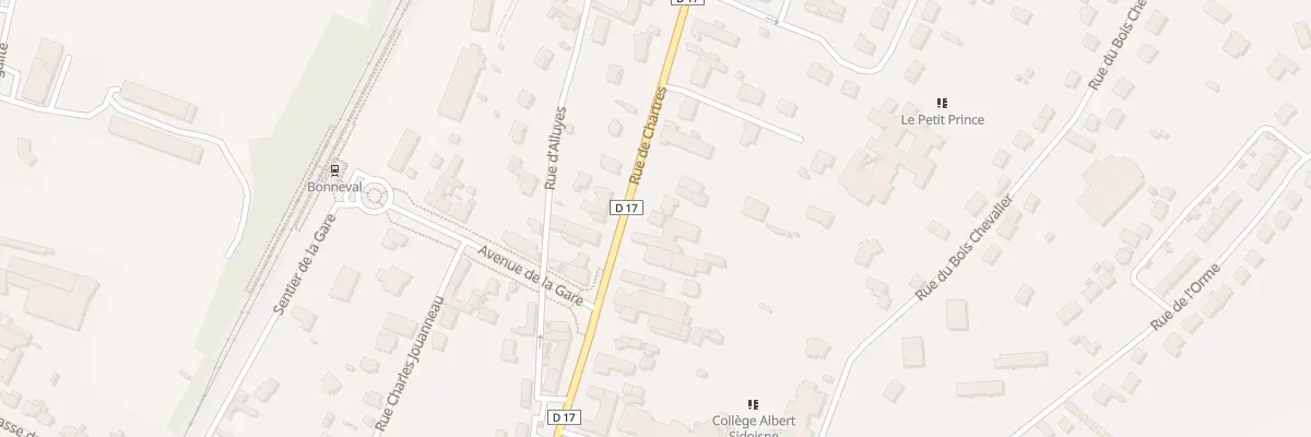 Plan du 84 Rue de Chartres à Bonneval