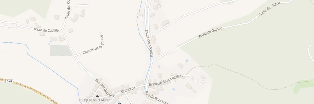 Plan du 34 Rte des Moulins à Borrèze