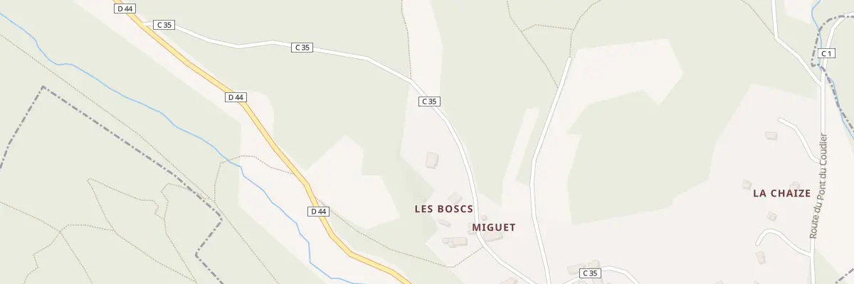 Plan de Rte du Chemin des Moines à Saint-Sylvestre
