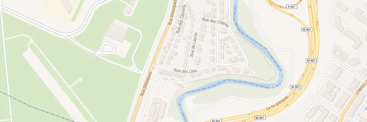 Plan du 3 All de Layrac à Blagnac