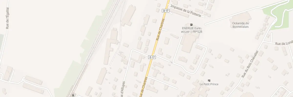 Plan du 93T Rue de Chartres à Bonneval