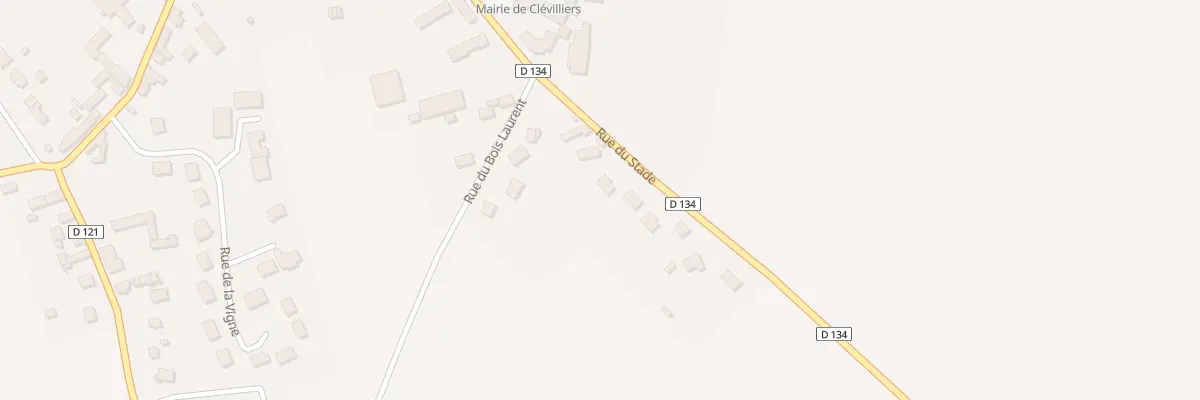 Plan du 8 Rue du Stade à Clévilliers