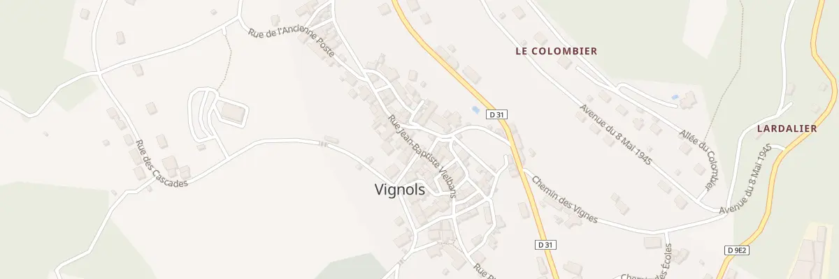 Plan du 4 Rue Des Fontaines à Vignols