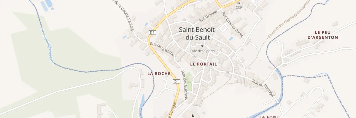 Plan du 3 Rue de la Roche à Saint-Benoît-du-Sault