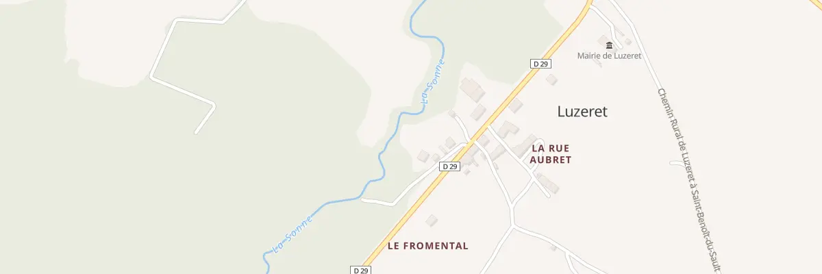 Plan du 16 Rte de Prissac à Luzeret